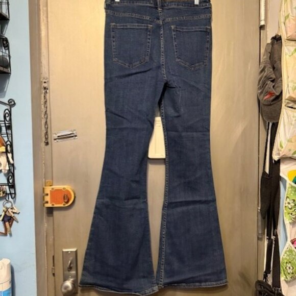 FREE PEOPLE - Just Float On Flare / Bell Bottom Jeans - 1970's blue indigo - Picture 11 of 14